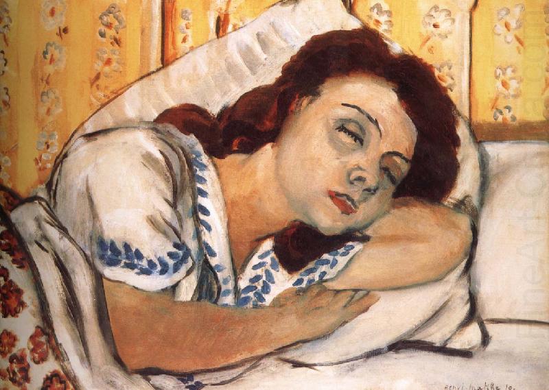Henri Matisse Marguerite asleep